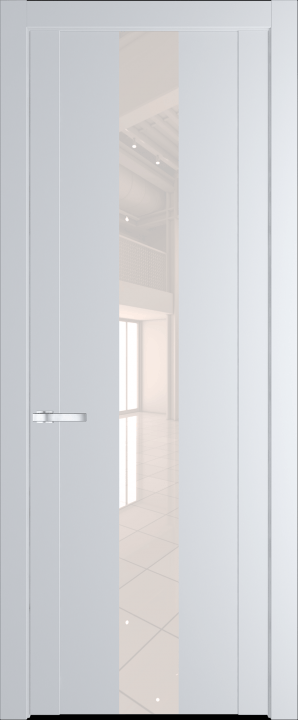 1.9P Вайт (RAL 110 96 02) стекло Lacobel Перламутровый лак