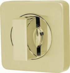 Ручка поворотная Armadillo (Армадилло) WC-BOLT BK6/SQ-21SG/GP-4 матовое золото/золото