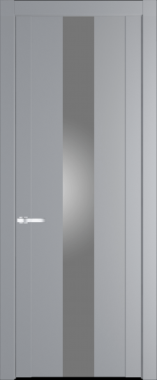 1.9P Смоки (RAL 870-02) стекло Lacobel Серебряный лак