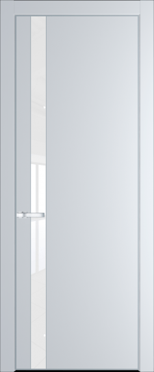 18PE Вайт (RAL 110 96 02) стекло Lacobel Белый лак