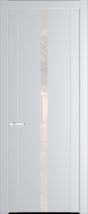 1.8P Вайт (RAL 110 96 02) стекло Lacobel Перламутровый лак