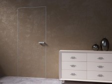 Скрытая дверь 0Z INVISIBLE кромка матовый алюминий с 4х сторон