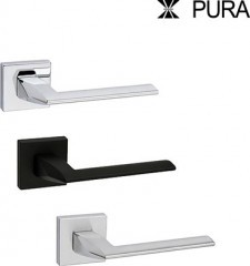 Дверные ручки PURA  на розетке 213
