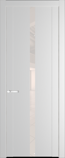 1.8P Крем Вайт (RAL 120-02) стекло Lacobel Перламутровый лак