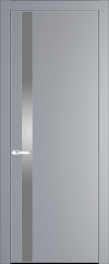 18PE Смоки (RAL 870-02) стекло Lacobel Серебряный лак