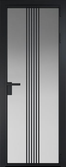18AG Черный матовый RAL9005 стекло Матовое