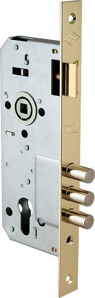 Корпус замка Kale kilit (Кале килит) врезного цилиндрового 194/3MR (45 mm) w/b (латунь)