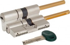 Цилиндровый механизм Mottura (Моттура) под вертушку (дл. шток) С28Р513101C5 (82 мм/46+10+26), МАТ.НИКЕЛЬ