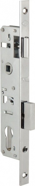 Корпус замка Kale kilit (Кале килит) врезного цилиндрового узкопроф.153/P (25 mm) w/b (никель)  меж осевое 92 mm