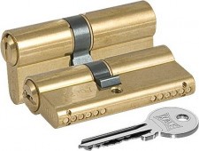 Цилиндровый механизм Kale kilit (Кале килит) 164 GN/62 (26+10+26) mm латунь 3 кл.
