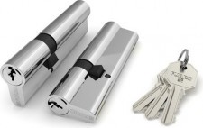 Цилиндровый механизм Fuaro (Фуаро) 100 CA 95 mm (30+10+55) CP хром 3 кл.