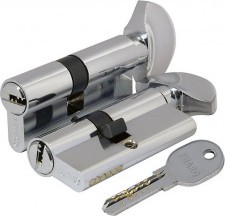 Цилиндровый механизм Fuaro (Фуаро) 100 DM/RC 80 mm (35+10+35) CP хром