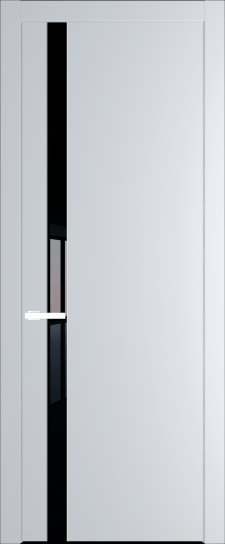18PW Вайт (RAL 110 96 02) стекло Lacobel Черный лак
