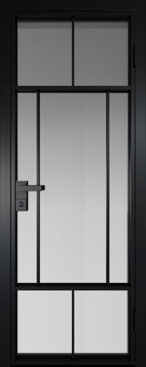 10AG Черный матовый RAL9005 стекло Матовое