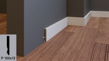 Плинтус Р 100х12 RAL 9001, 1800-2750х100х12, пог.м