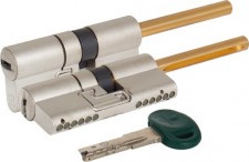 Цилиндровый механизм Mottura (Моттура) под вертушку (дл. шток) C38P313101C5 (62 мм/26+10+26), МАТ.НИКЕЛЬ