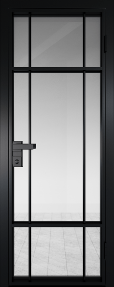 8AG Черный матовый RAL9005 стекло Прозрачное