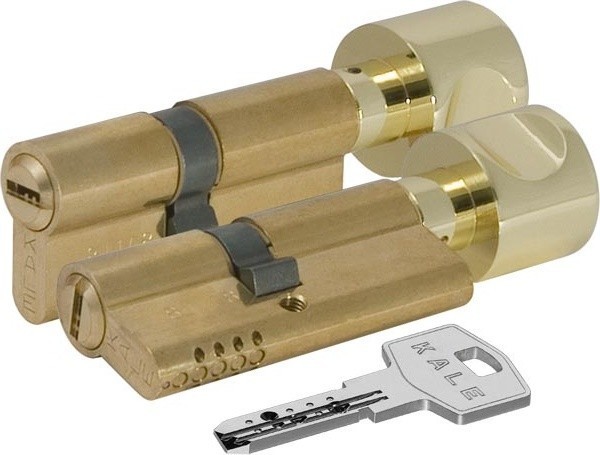 Цилиндровый механизм Kale kilit (Кале килит) с вертушкой 164 OBS BCE/80 (35+10+35) mm латунь 5 кл.