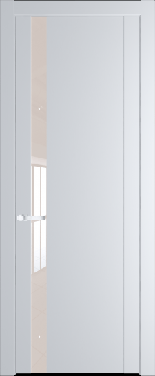 1.2P Вайт (RAL 110 96 02) стекло Lacobel Перламутровый лак