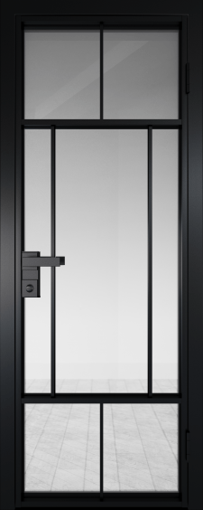 10AG Черный матовый RAL9005 стекло Прозрачное
