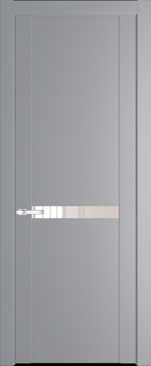 1.4P Смоки (RAL 870-02) стекло Lacobel Перламутровый лак