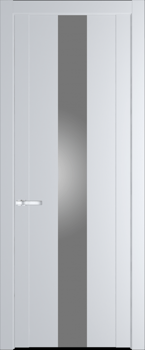1.9P Вайт (RAL 110 96 02) стекло Lacobel Серебряный лак
